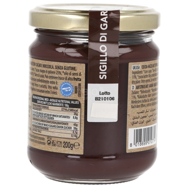 La Moretta ,crema nocciole e cacao fondente