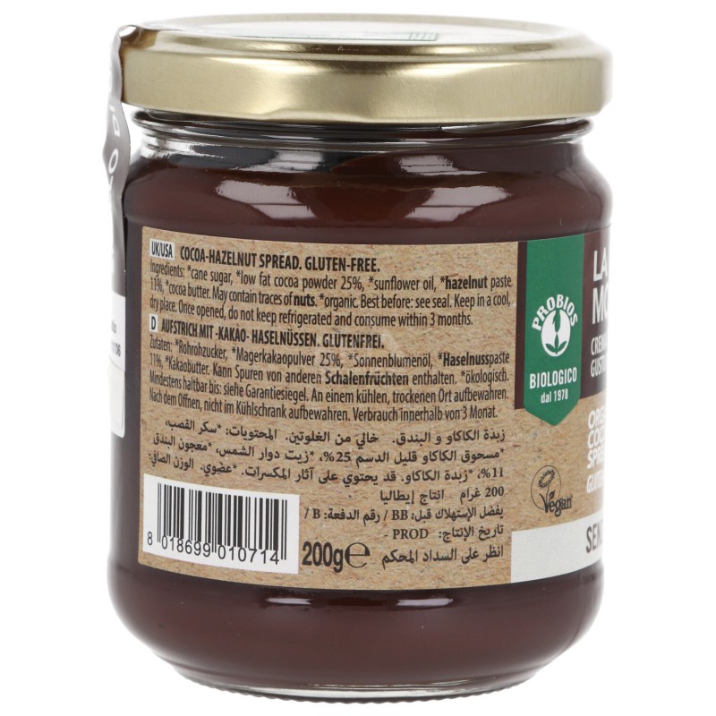 La Moretta ,crema nocciole e cacao fondente