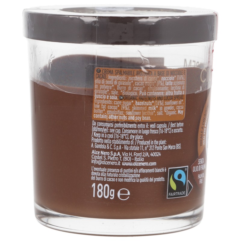 Ciokocrem, crema bio nocciole e cacao