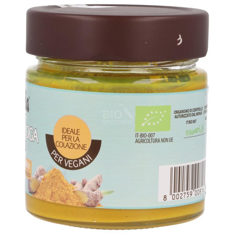 Golden yoga, crema vegana dolce alla curcuma