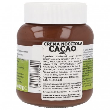 Crema nocciole e cacao bio Crema nocciole e cacao bio