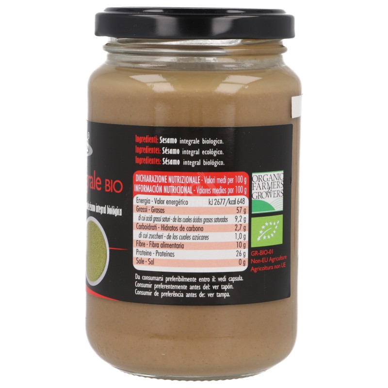 Tahin integrale biologico