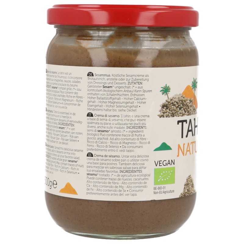 Tahin, crema di sesamo bio senza sale