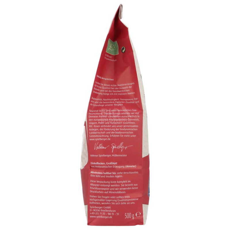 Fiocchi di farro integrale biodinamico