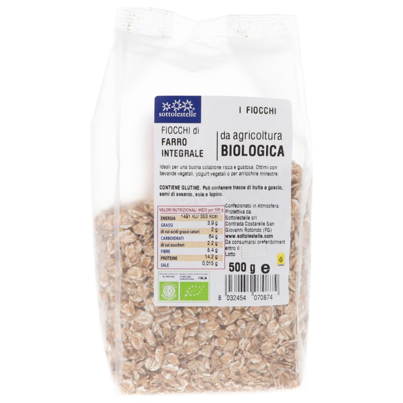 Fiocchi di farro integrale