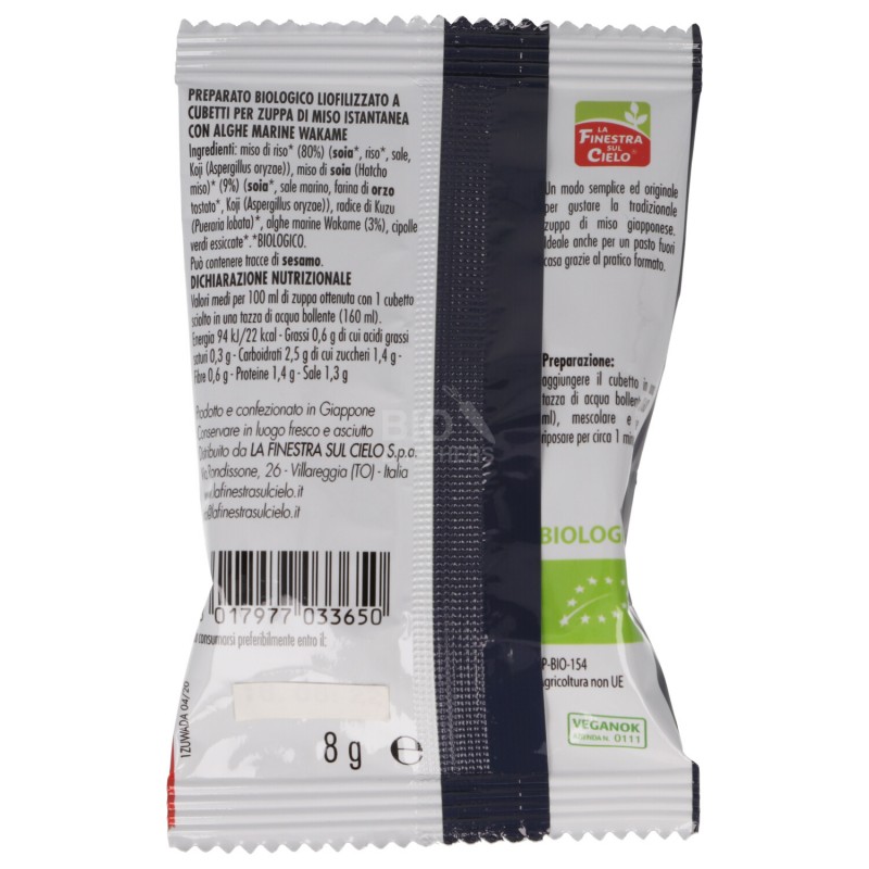 Zuppa di hatcho miso con Wakame