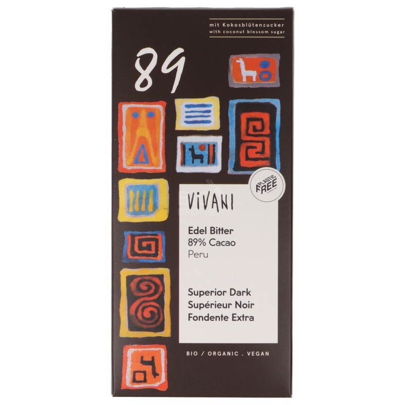 Cioccolato Fondente Extra 89% Cacao