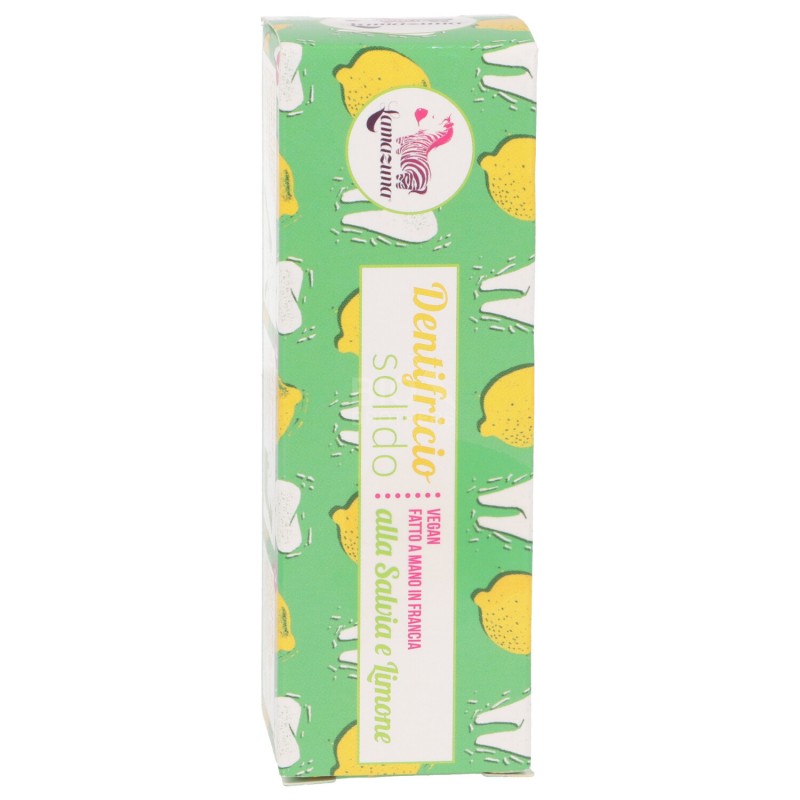 Dentifricio solido alla salvia e limone