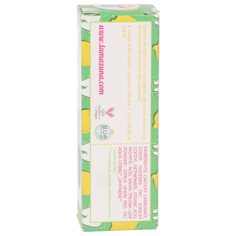 Dentifricio solido alla salvia e limone