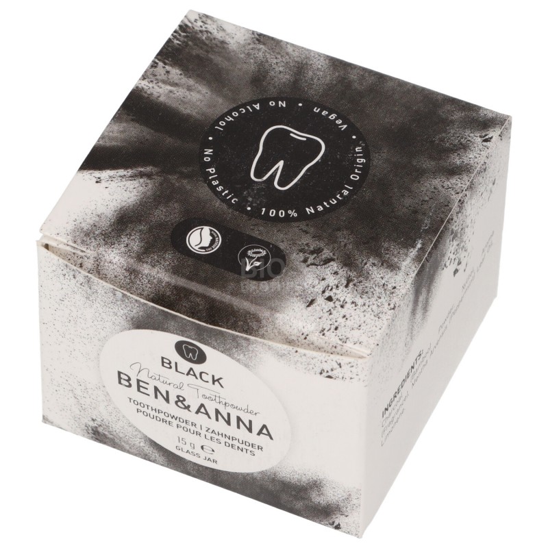 Dentifricio in polvere con carbone vegetale