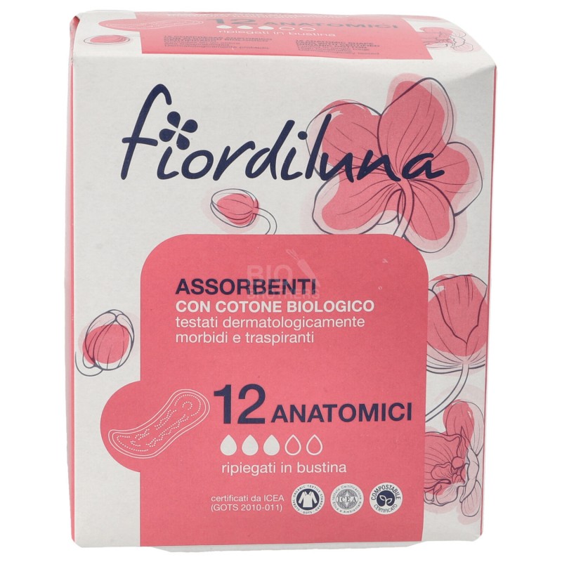 Assorbenti anatomici in cotone bio Assorbenti anatomici in cotone bio