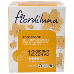 Assorbenti in cotone bio con ali