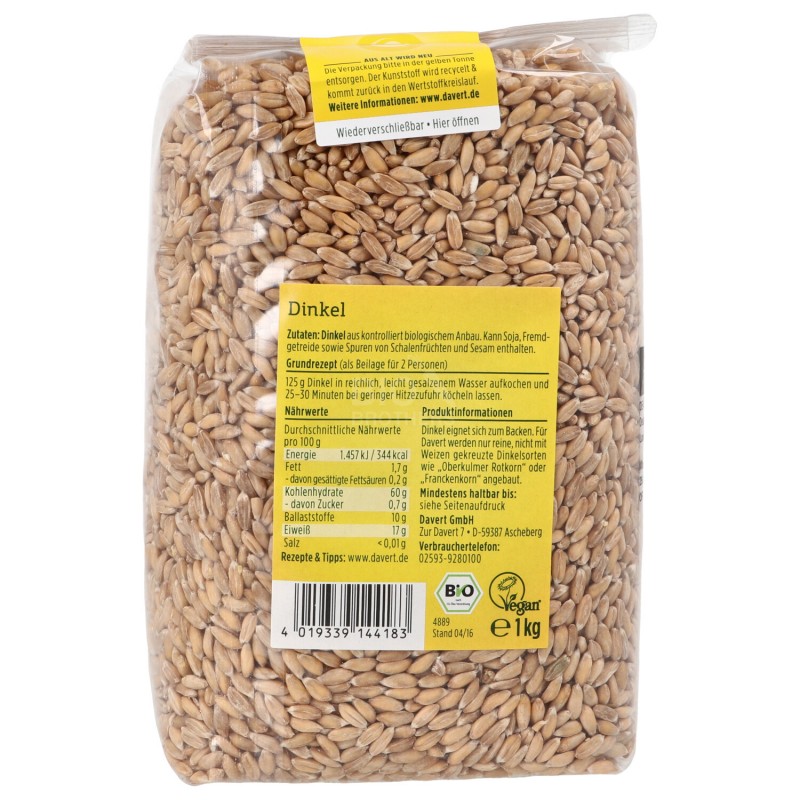 FARRO DECORTICATO 1KG DAVERT