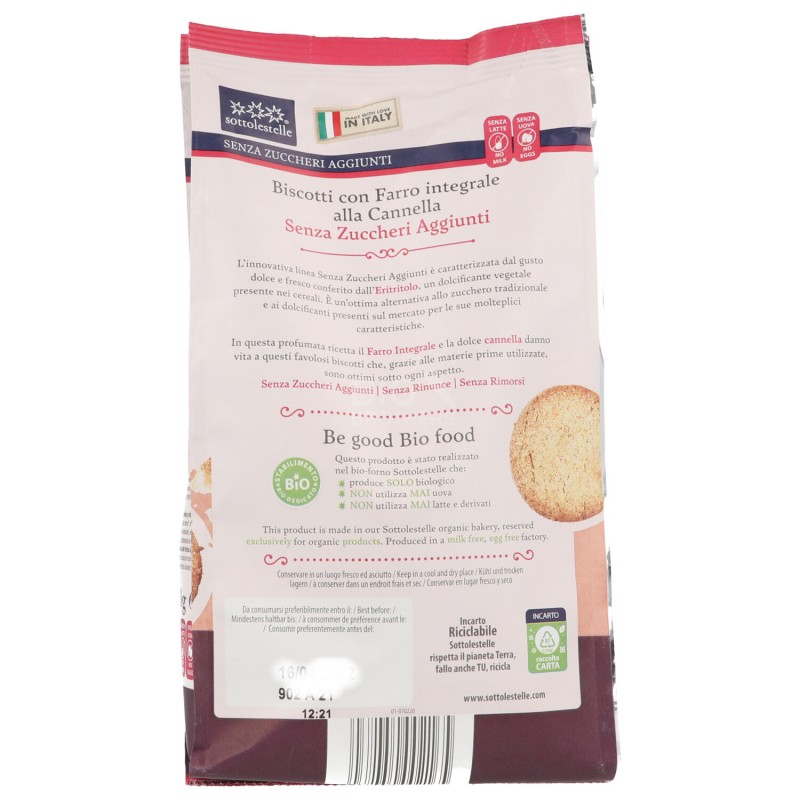 Biscotti alla Cannella senza zuccheri aggiunti