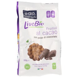 Frollini al cacao con gocce di cioccolato