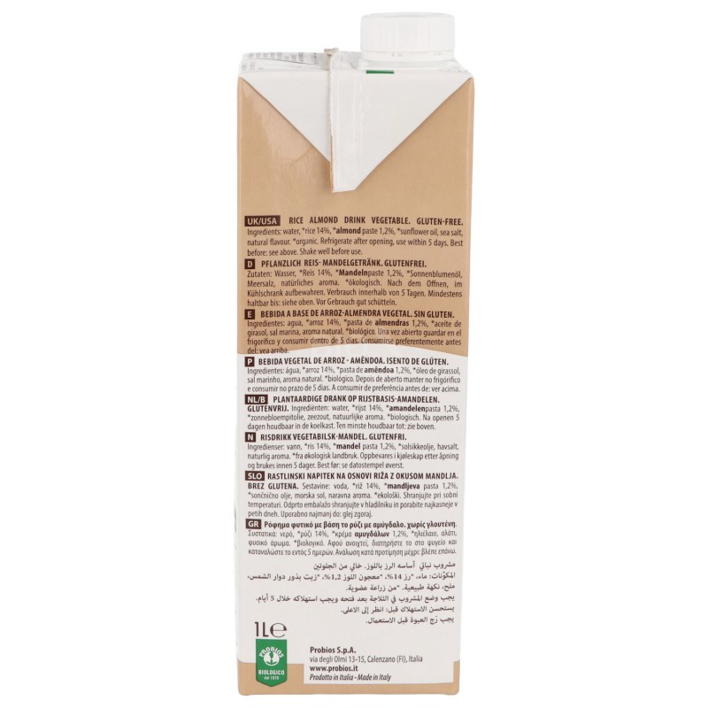 Bevanda di riso alla Mandorla