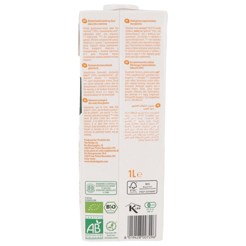 Avena Drink senza glutine