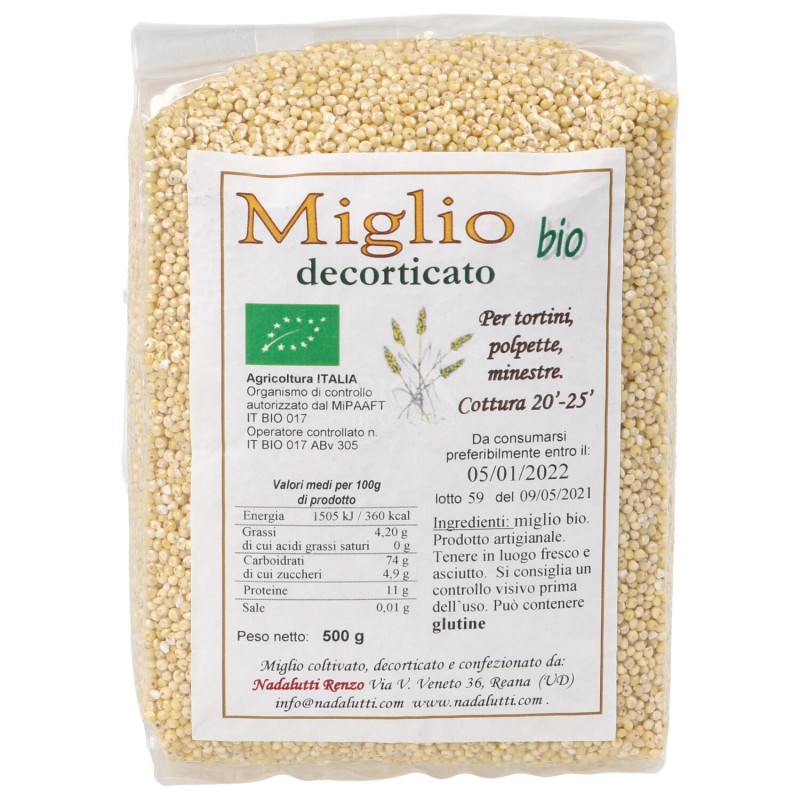 Miglio decorticato bio italiano