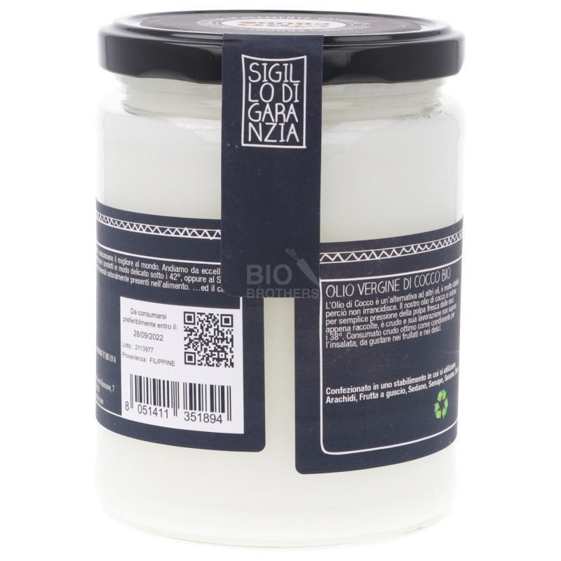 Olio Vergine di cocco crudo 500 ml