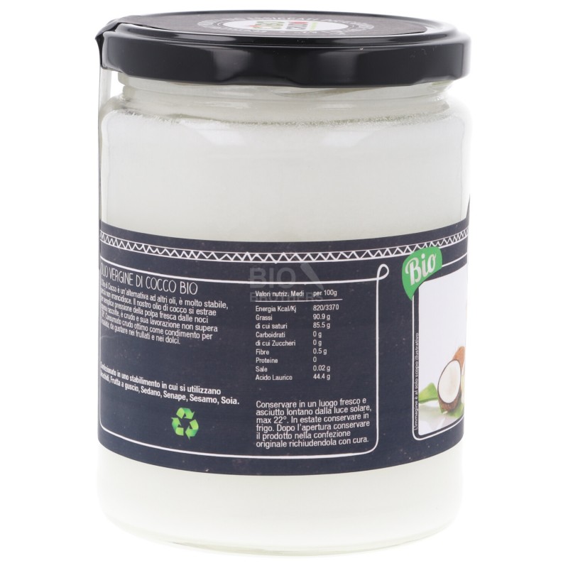 Olio Vergine di cocco crudo 500 ml