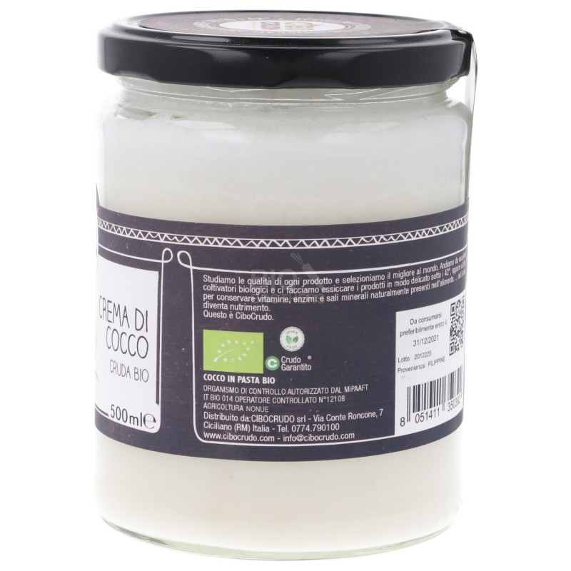 Crema di cocco cruda bio 500 ml