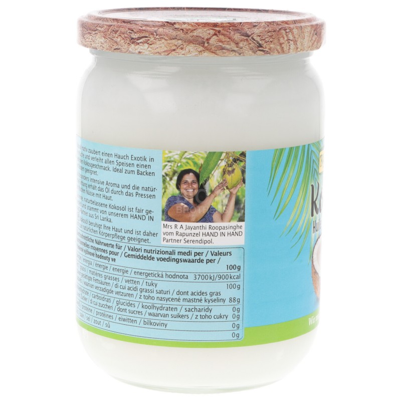 Olio vergine di cocco biologico 400 g