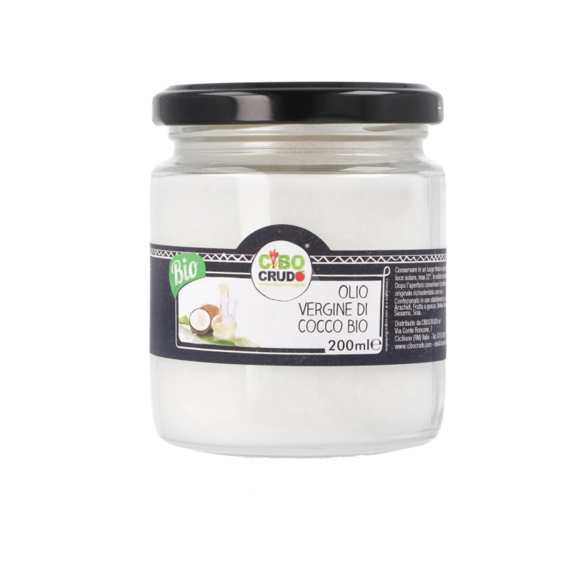 Olio vergine di cocco crudo 200 ml