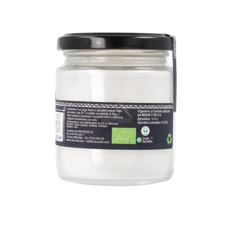 Olio vergine di cocco crudo 200 ml