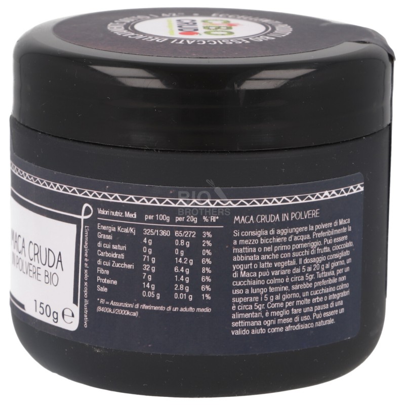 Maca cruda in polvere