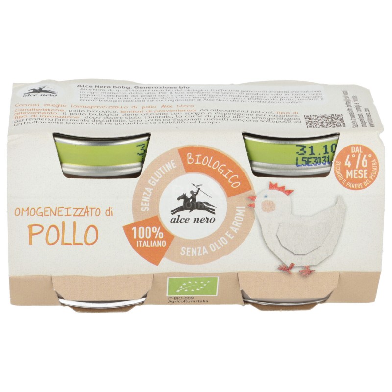 Omogeneizzato di pollo bio