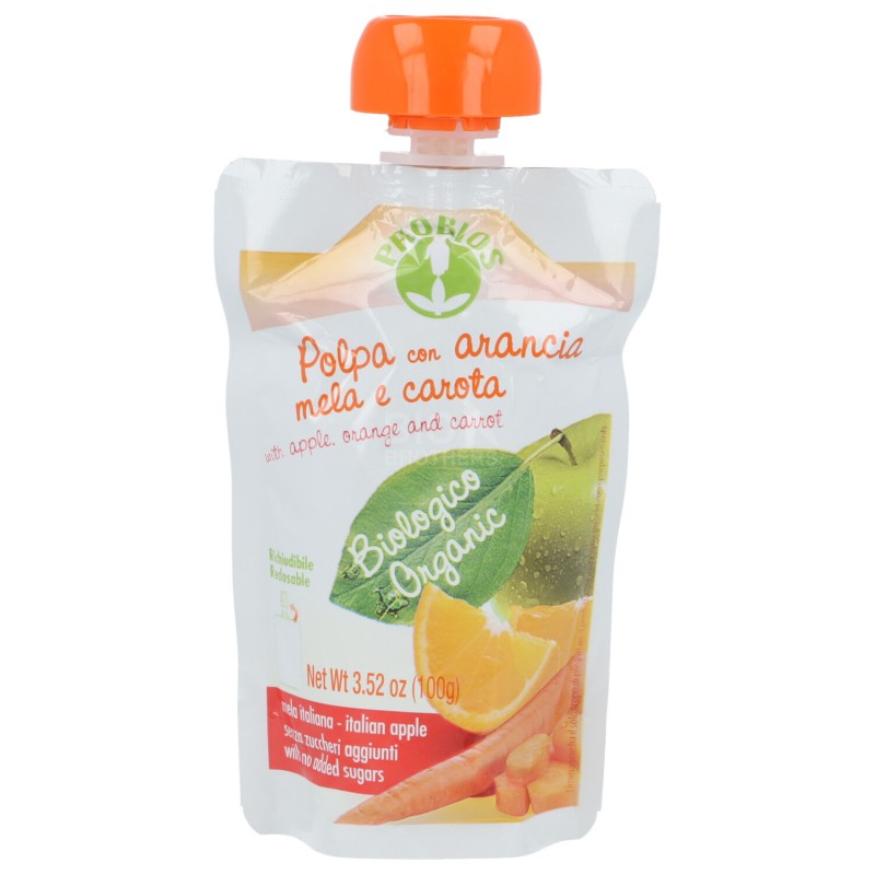 Polpa arancia mela e carota