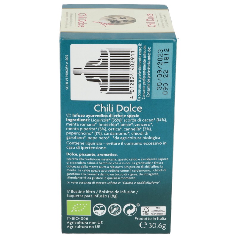 Chili Dolce, infuso ayurvedico con peperoncino
