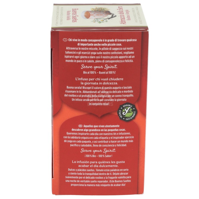 Abbraccio della Sera , infuso ayurvedico con rooibos e vaniglia