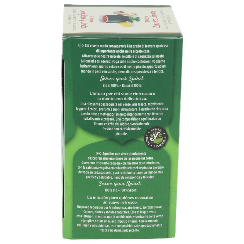 Tè verde Zenzero Limone, infuso ayurvedico