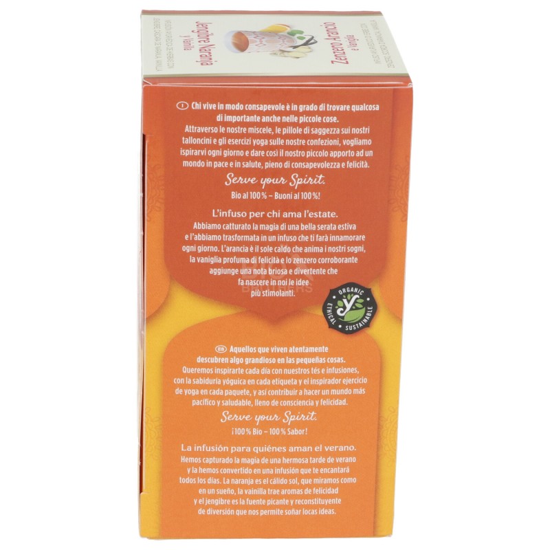 Zenzero Arancio e Vaniglia, infuso ayurvedico