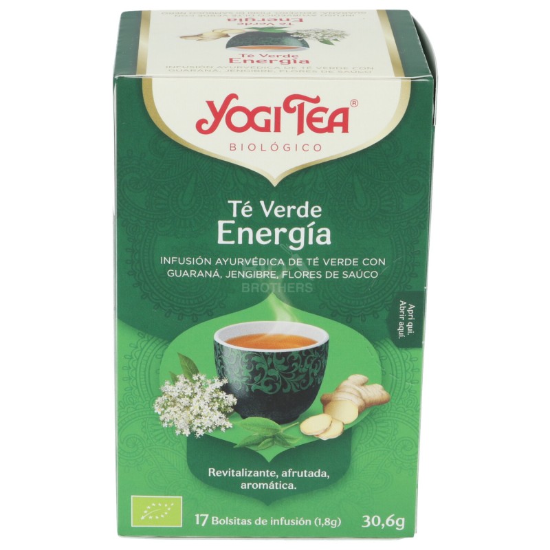 Tè verde Energia, infuso ayurvedico con guaranà
