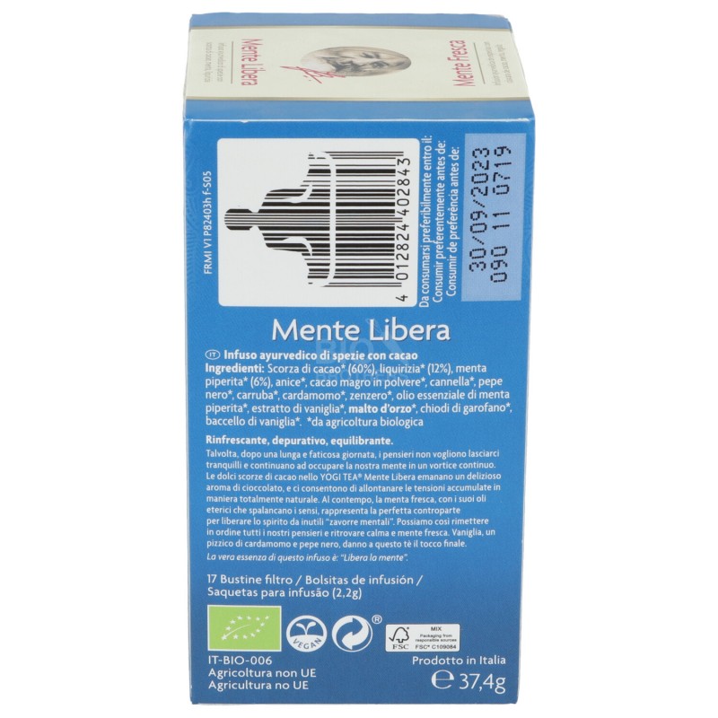 Mente libera, infuso ayurvedico con menta e liquirizia