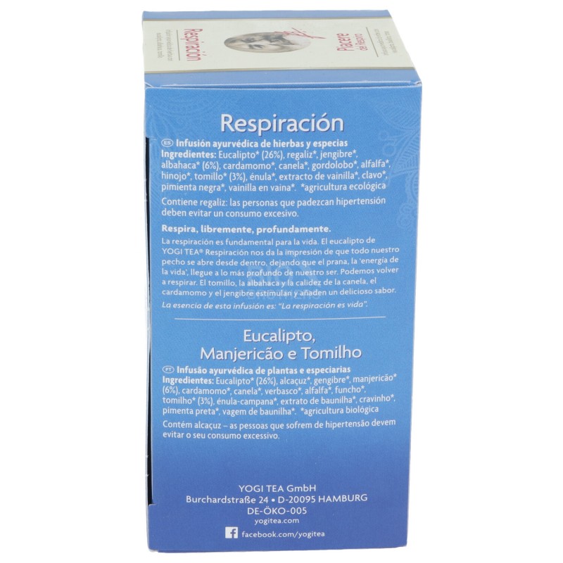 Piacere del respiro, infuso ayurvedico con eucalipto