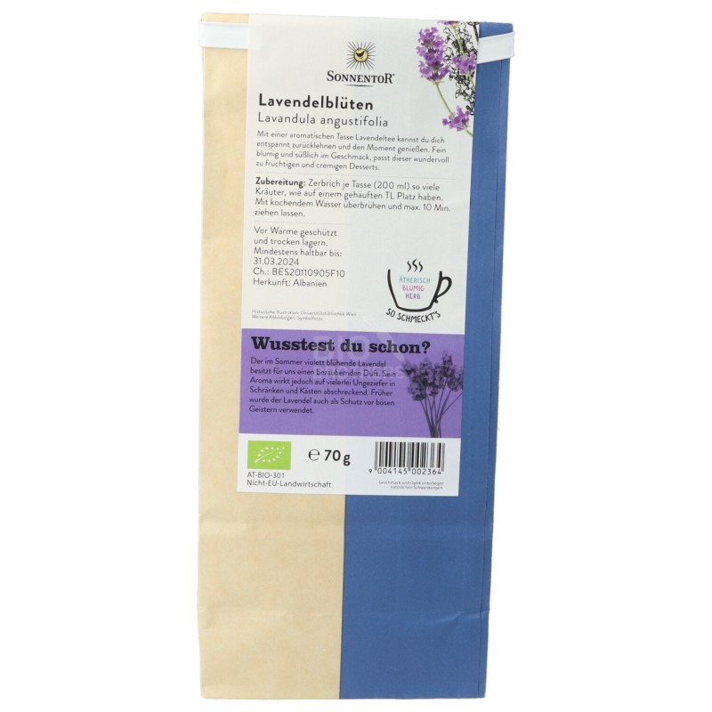 Fiori di lavanda per infuso