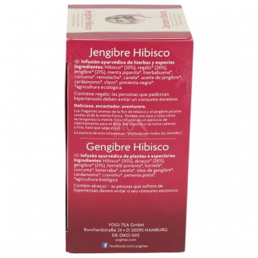 Zenzero Ibisco, infuso ayurvedico di erbe