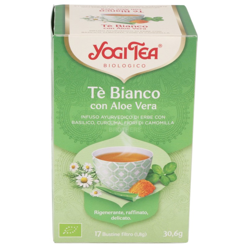 Tè bianco, infuso ayurvedico con Aloe Vera