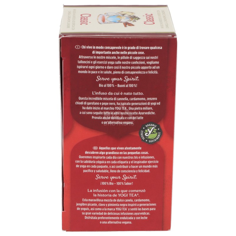 Classic, infuso ayurvedico con cannella, cardamomo e zenzero