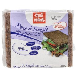 Pane di segale con semi di lino