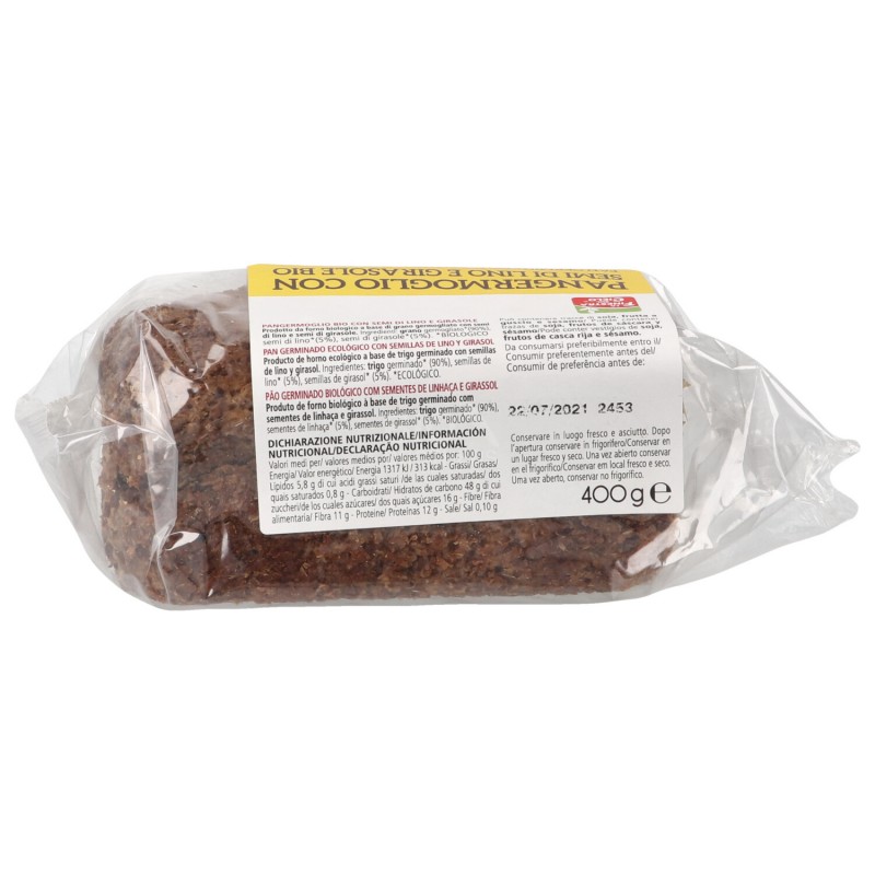 Pangermoglio con semi di lino e girasole bio