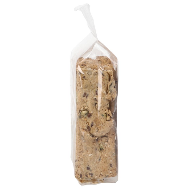 Crackers di farro rustici con semi croccanti e tamari