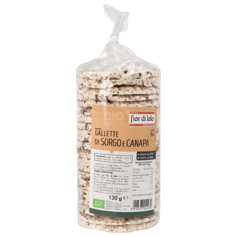 Gallette di sorgo e canapa bio