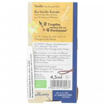 Aroma biologico di vaniglia Aroma biologico di vaniglia