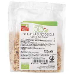 Granella di nocciole tostate biologiche