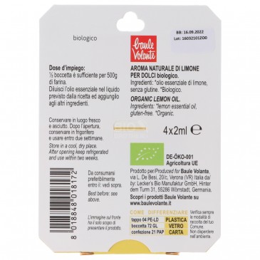 Aroma naturale di limone biologico Aroma naturale di limone biologico
