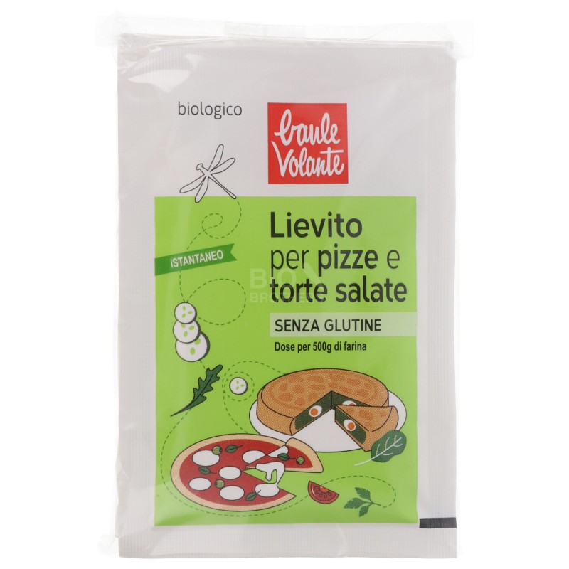 Polvere lievitante istantanea per pizze e torte salate bio